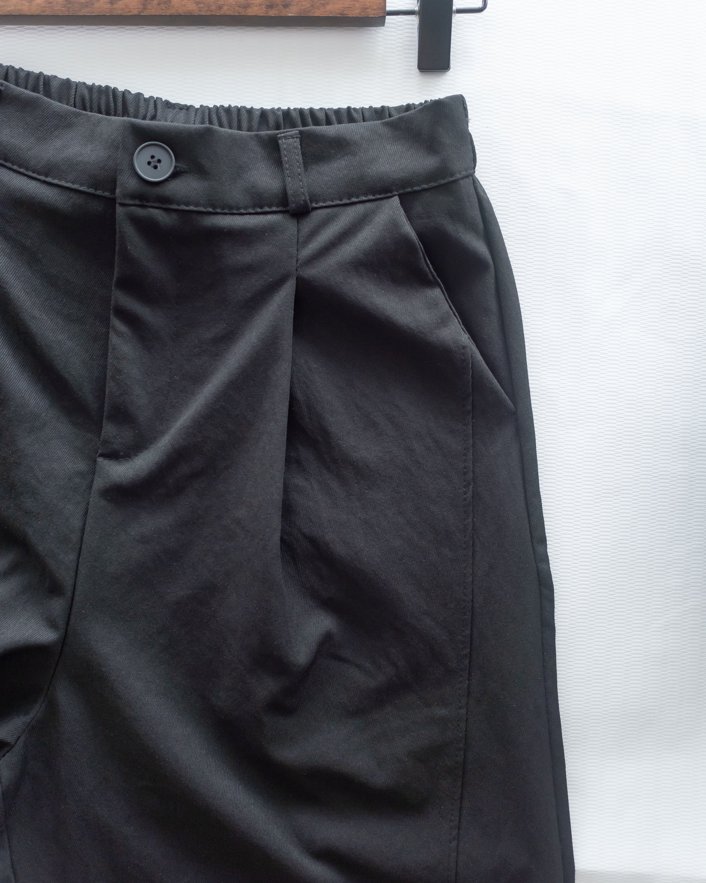 Stitched-Line Pants 棉質立體車線顯瘦寬腿西褲/ PT8477 (pre-order black)