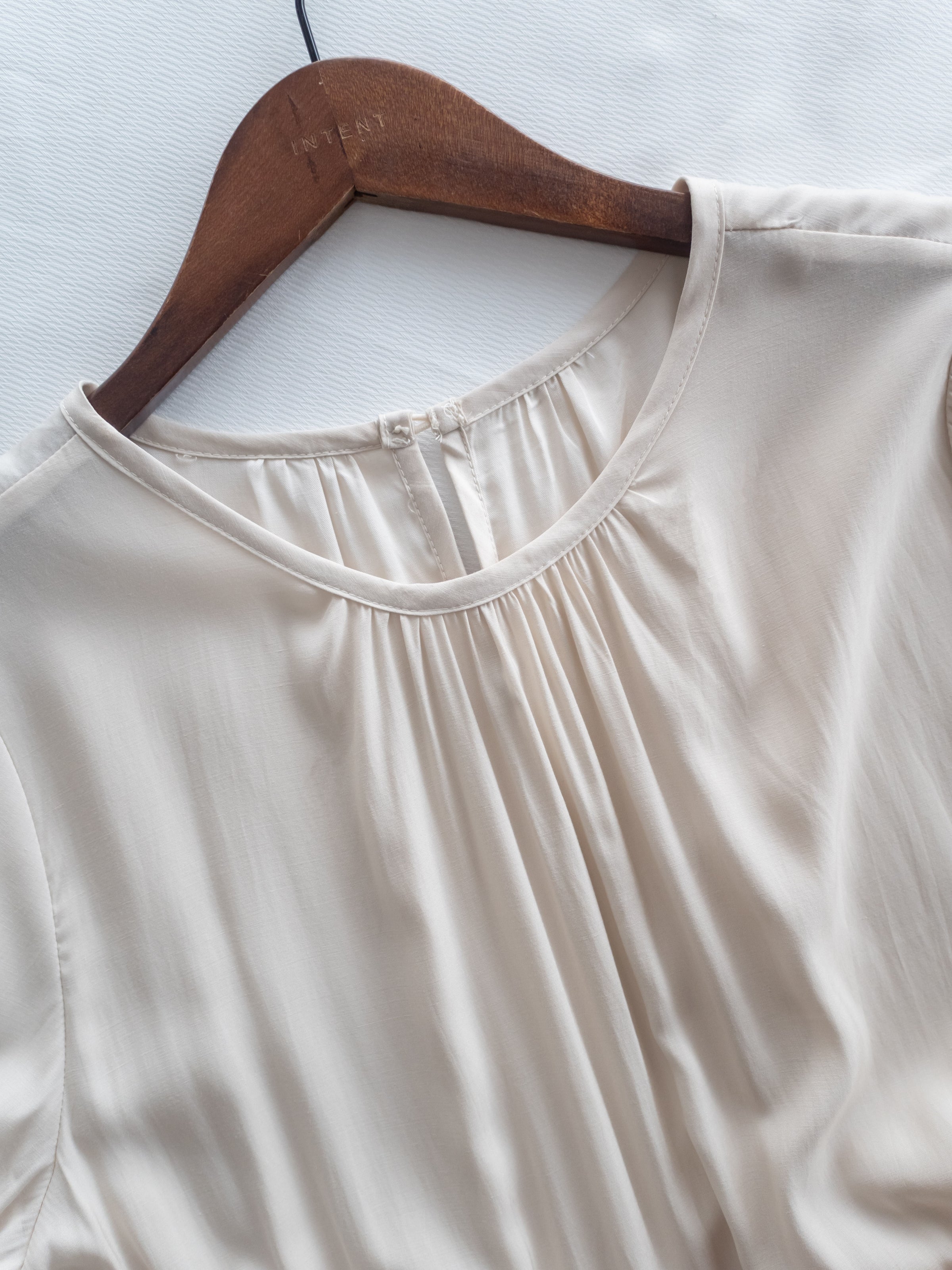 Luminous Dress 極致絲光棉顯瘦圓領蝴蝶修腰長裙/ DS1080