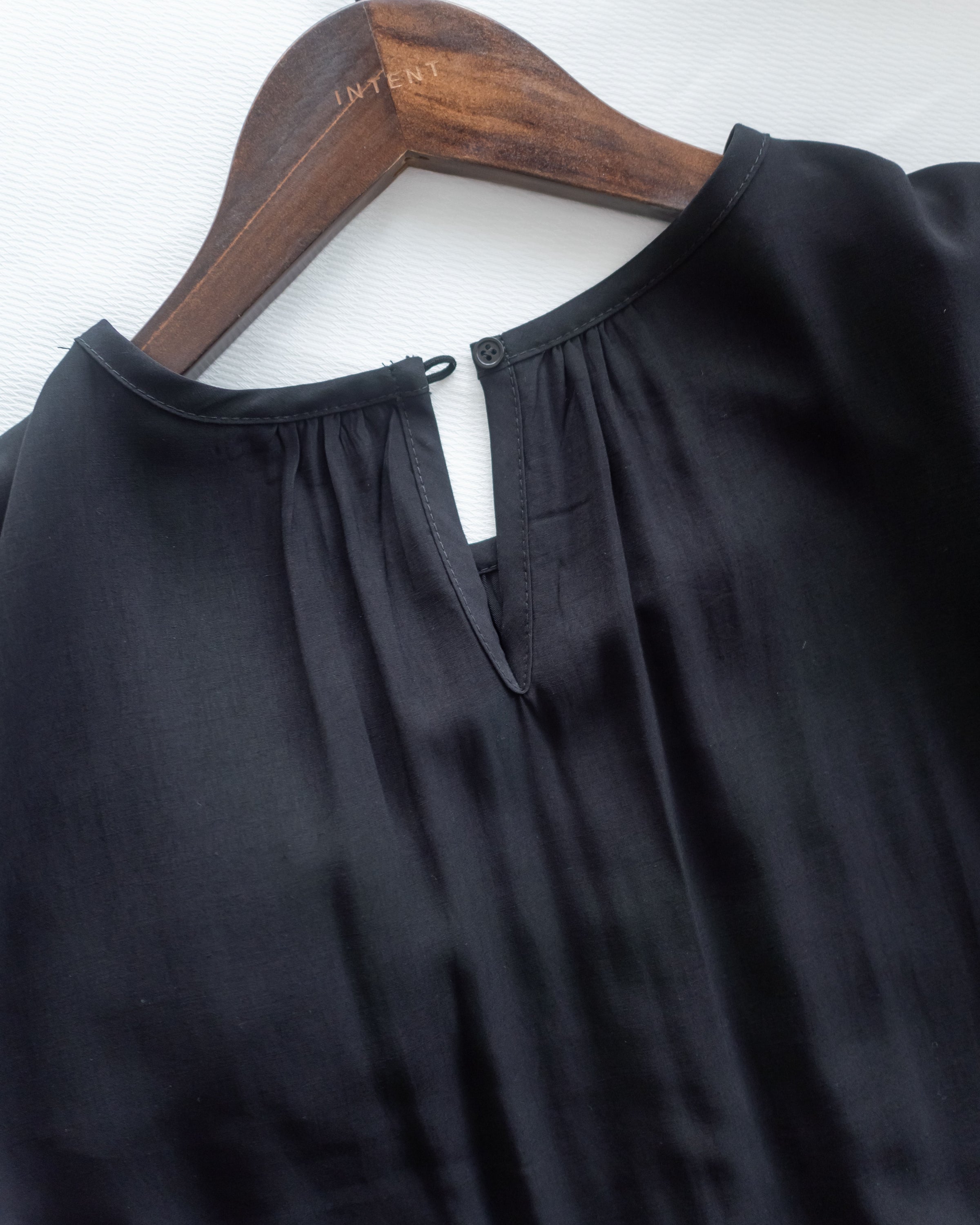 Luminous Dress 極致絲光棉顯瘦圓領蝴蝶修腰長裙/ DS1080