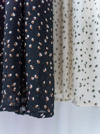 Dot Ruffle Dress 點點荷葉邊修腰雪紡連身裙/ DS1040