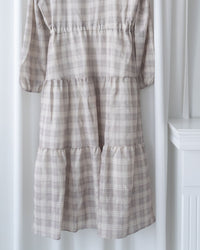 Ivory Check Dress DS1029