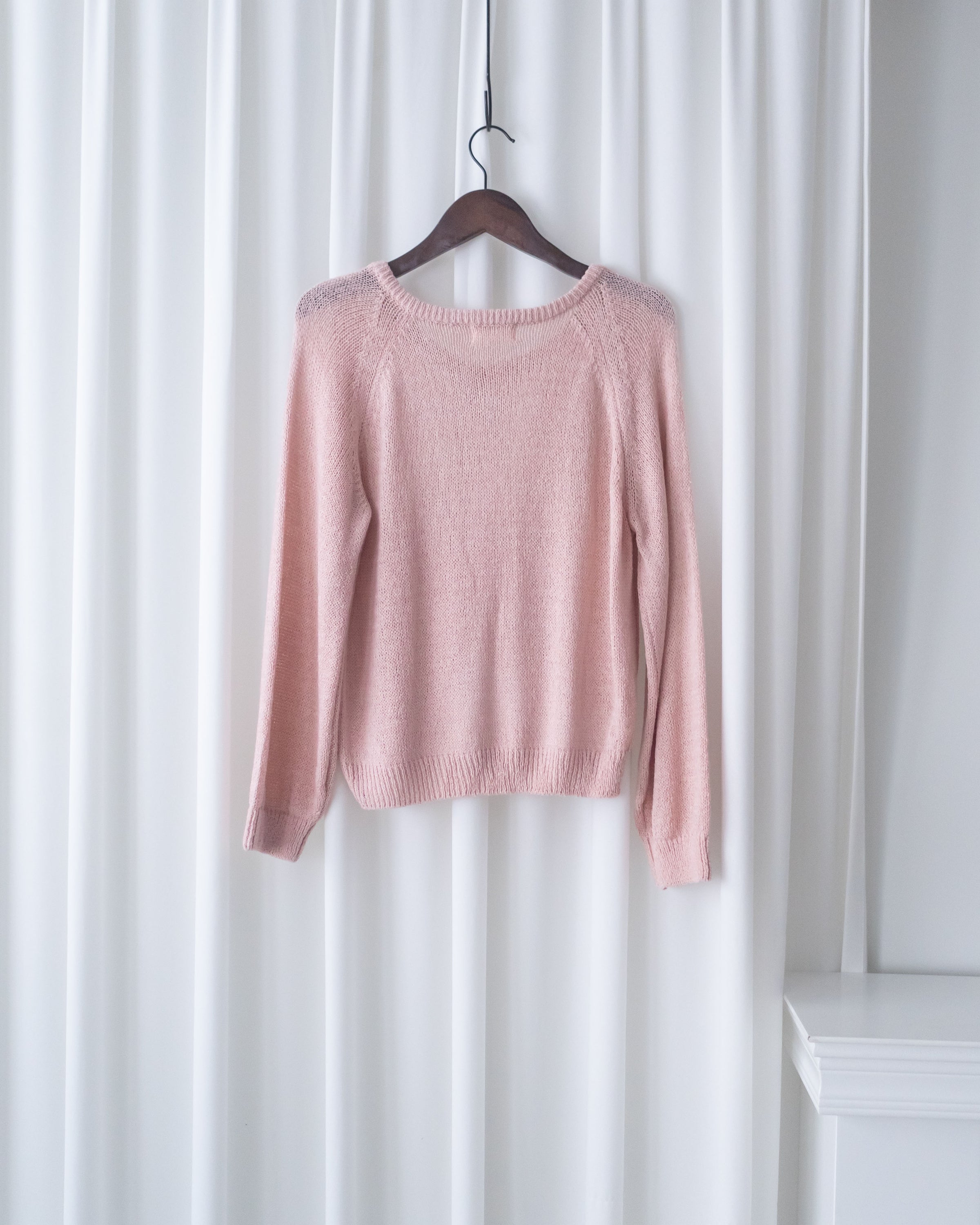 V Braid Knit Top 不起毛彈性線料扭麻花針織衫/ KT8176