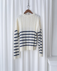 Cable Knit 麻花彈性條紋針織, Knit/ KT8173