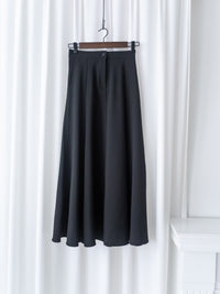 Black Skirt 黑色後橡筋口袋半裙/ SK8889