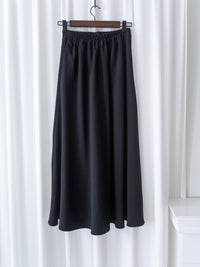 Black Skirt 黑色後橡筋口袋半裙/ SK8889