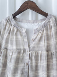 Ivory Check Dress DS1029