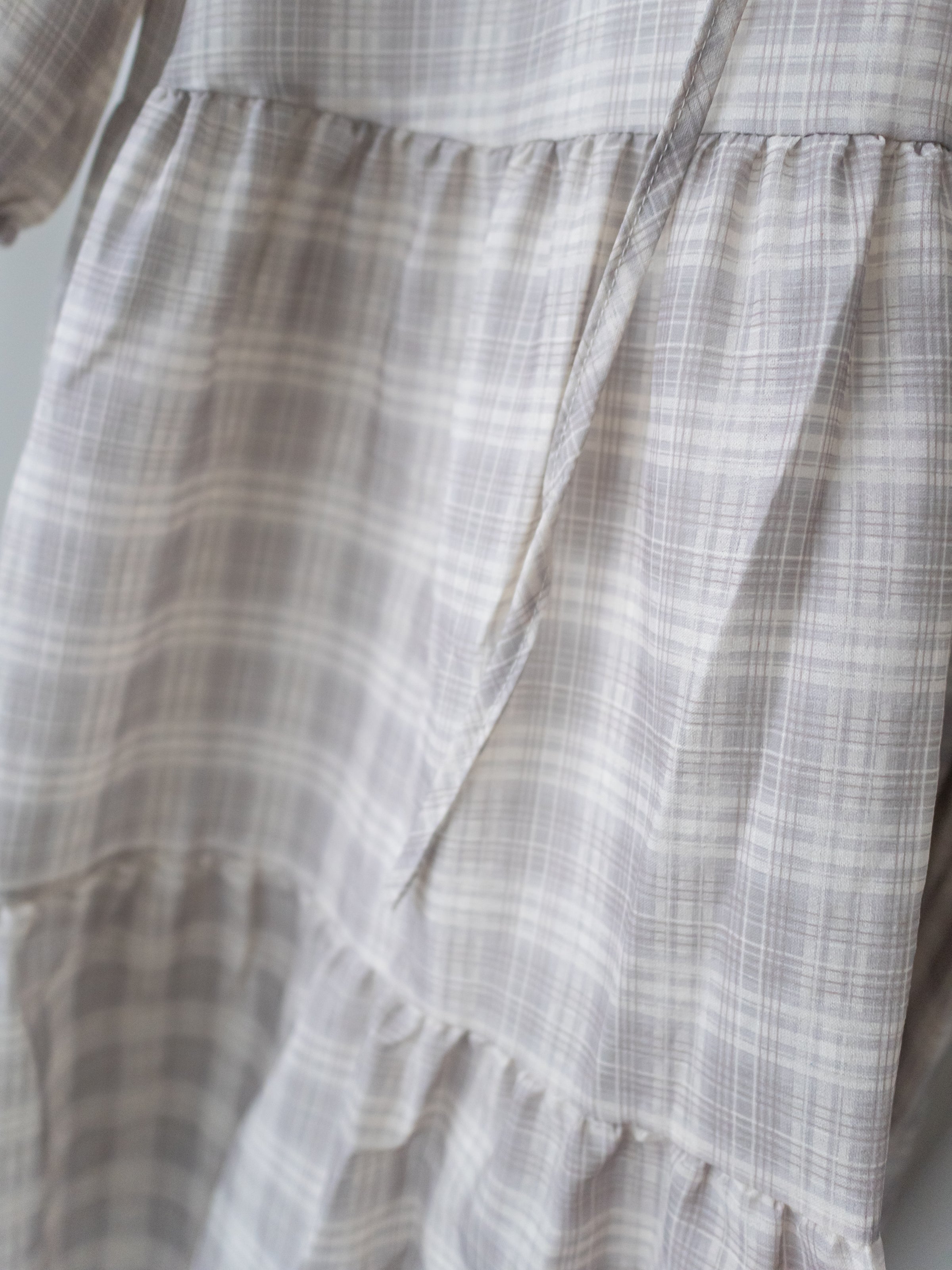 Ivory Check Dress DS1029