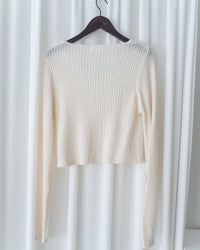 雙鈕扣開叉顯瘦彈性外套, Cardigan/ CD8138