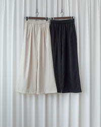 Linen-Cotton Skirt Pants 舒適麻棉仿真褲頭橡筋腰闊褲/ SK8932