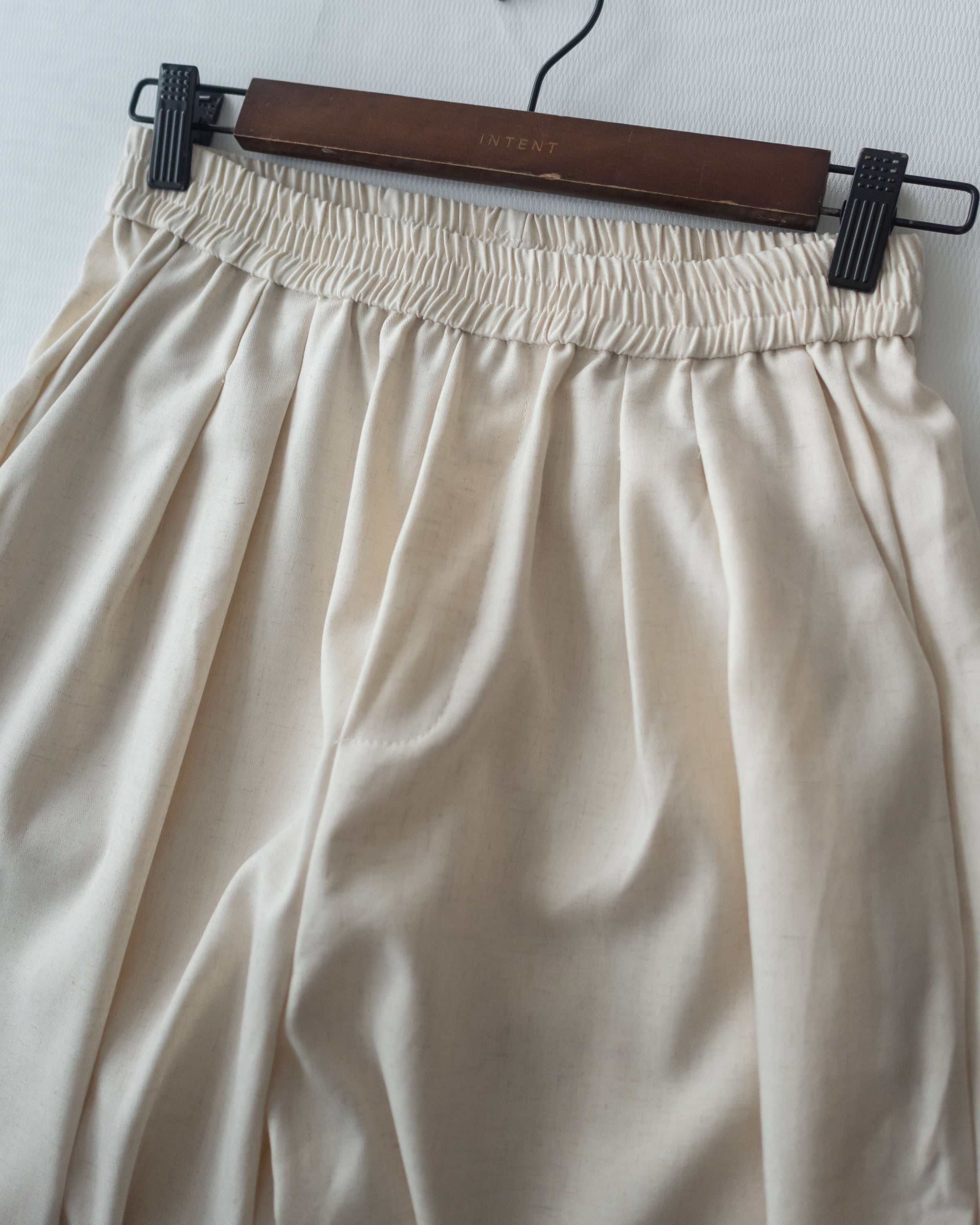 Linen-Cotton Skirt Pants 舒適麻棉仿真褲頭橡筋腰闊褲/ SK8932