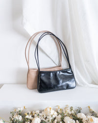 Double Strap Shoulder Bag 輕法式光澤皮感細帶腋下包/ BG8093