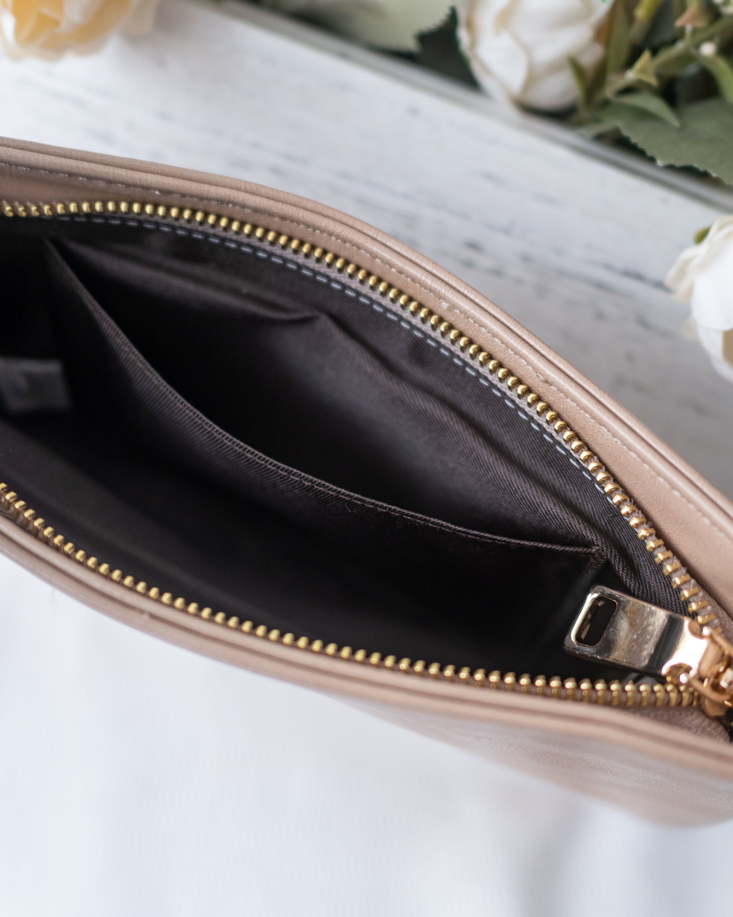 Double Strap Shoulder Bag 輕法式光澤皮感細帶腋下包/ BG8093