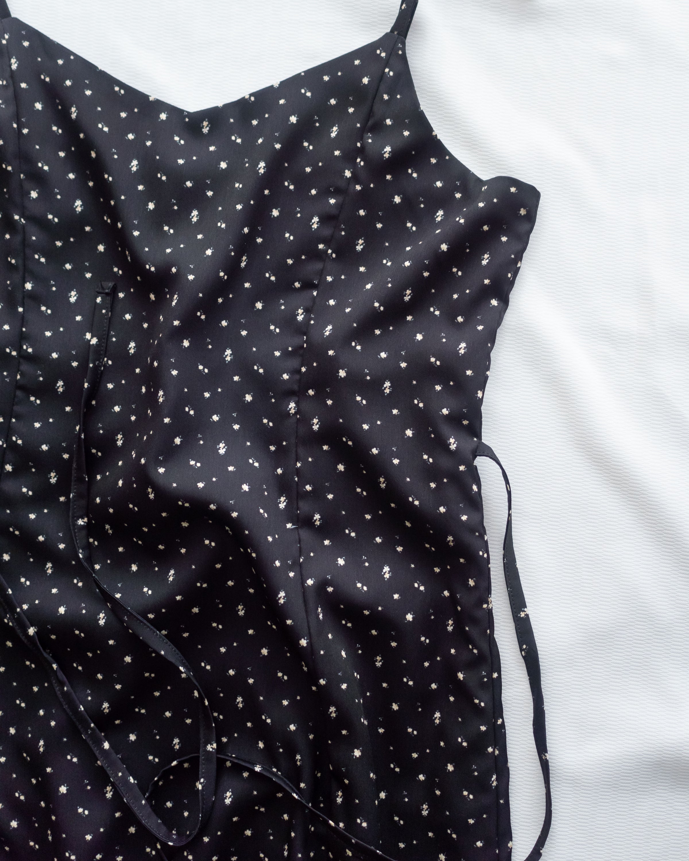 Floral Vest Dress 質感清新減齡碎花顯瘦吊帶長裙/ DS1088