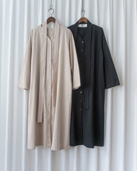 Tie-Waist Dress 隨性氣質雙圈修腰口袋連身裙/ DS1089