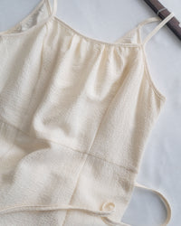 Dora Dress 前後細節領口修腰吊帶連身裙/ DS1091 (pre-order)