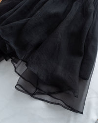 Asymmetric Veil Skirt 彈性腰身不規則層次紗裙/ SK8935