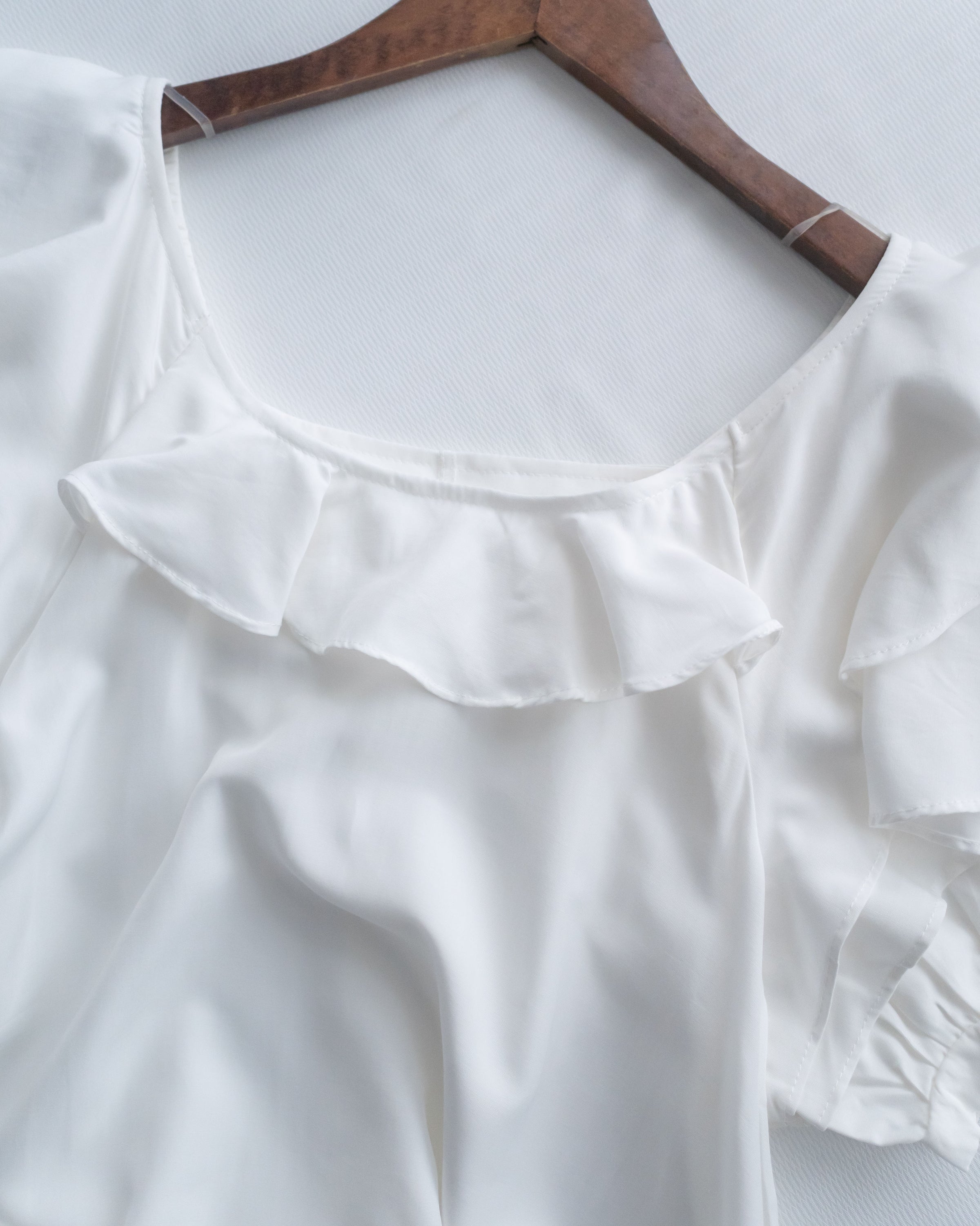 Ruffle Square Dress 荷葉方領隨性口袋修腰連衣裙/ DS1096