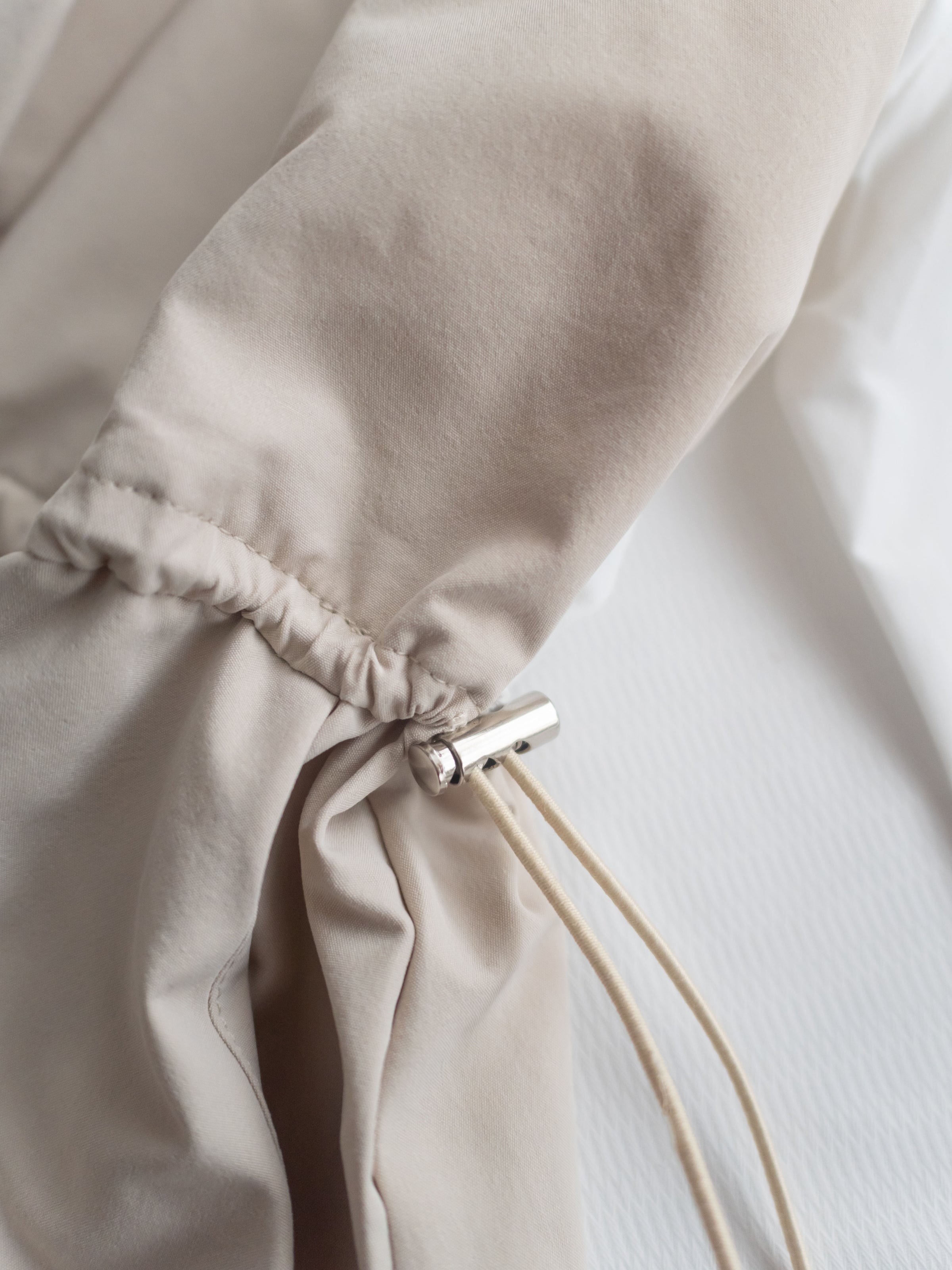 Spliced Beige Dress 拼接立體層次彈性修腰連身裙/ DS1097(pre-order)