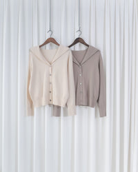 Collar Knit Cardigan 翻領針織棉棉外套或上衣/ TP9219