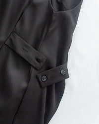 Button Waist Dress 輕復古雙鈕扣修腰背心裙/ DS1102