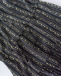 French Patterned Dress
 法式防皺直條紋印花連身裙/ DS1093