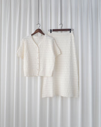 Geometric Knit Set 精緻百搭幾何織紋針織套裝/ SE8111