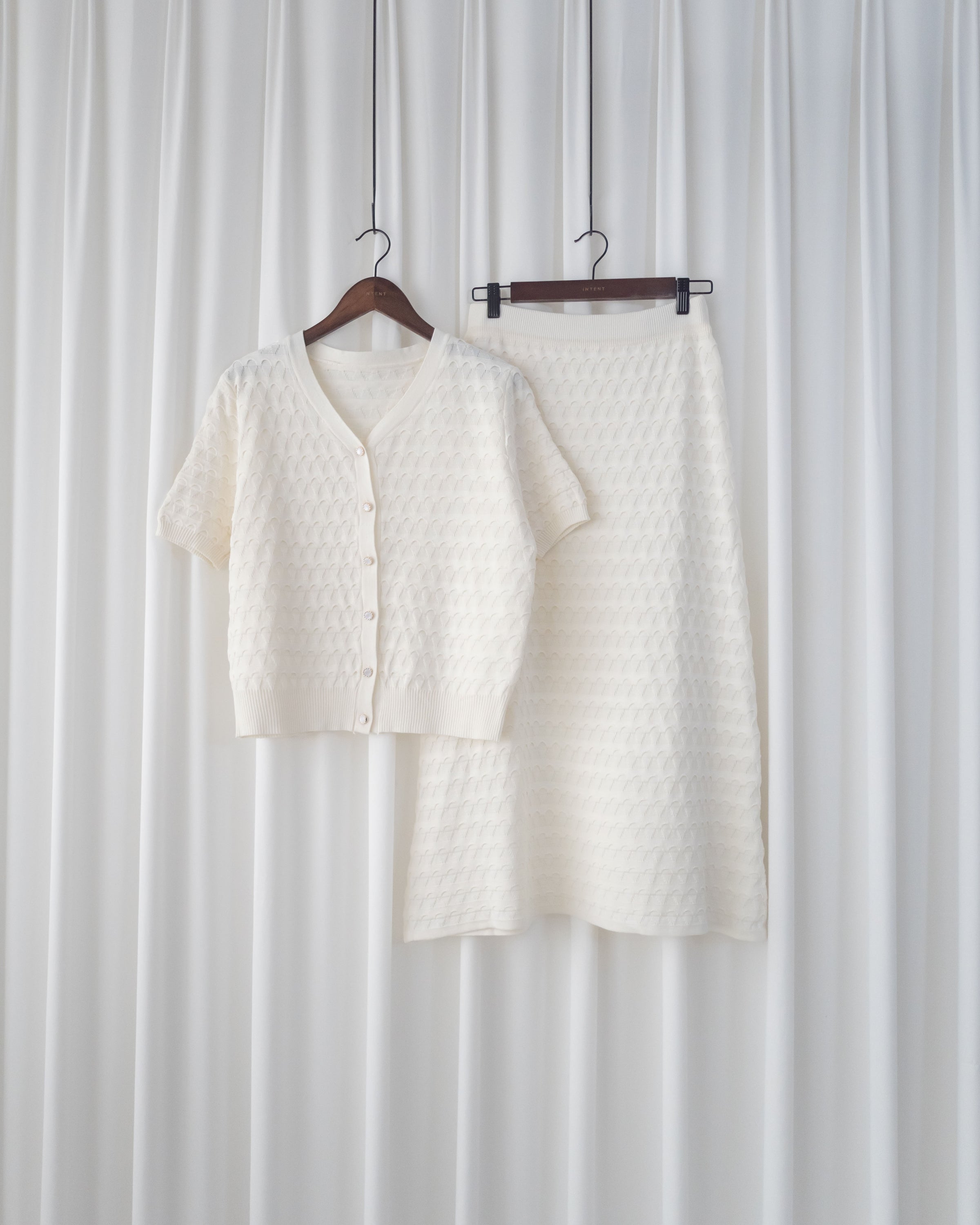 Geometric Knit Set 精緻百搭幾何織紋針織套裝/ SE8111