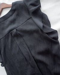 （夾位裡布設計) Ruffle Sleeve Blouse  荷葉手袖修飾手臂質感上衣/ TP9221