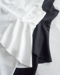Chiffon Flowing Dress 飄逸雪紡層次綁帶連衣裙/ DS1113 (Black sold out)