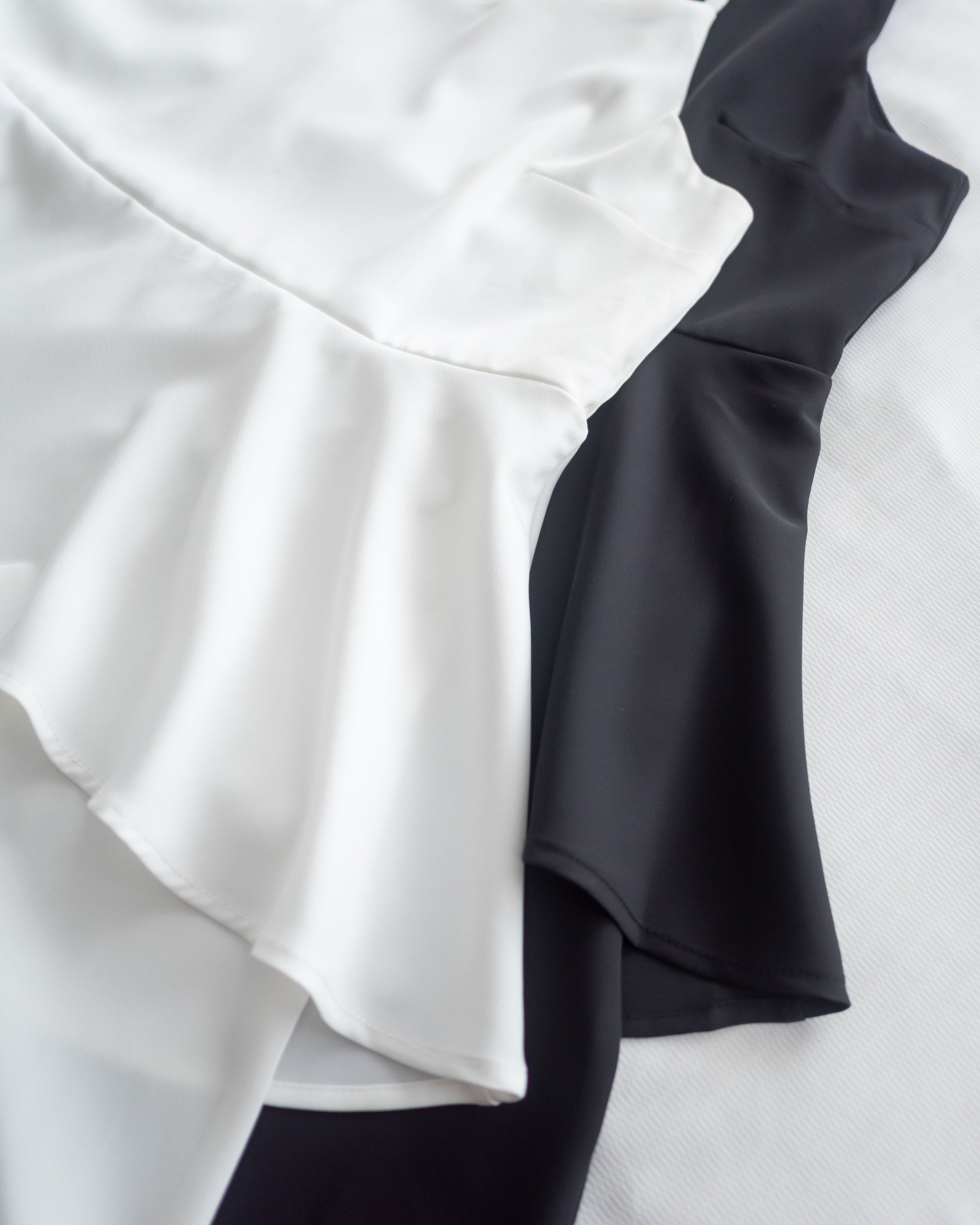 Chiffon Flowing Dress 飄逸雪紡層次綁帶連衣裙/ DS1113 (Black sold out)
