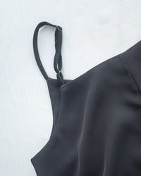 Chiffon Flowing Dress 飄逸雪紡層次綁帶連衣裙/ DS1113 (Black sold out)