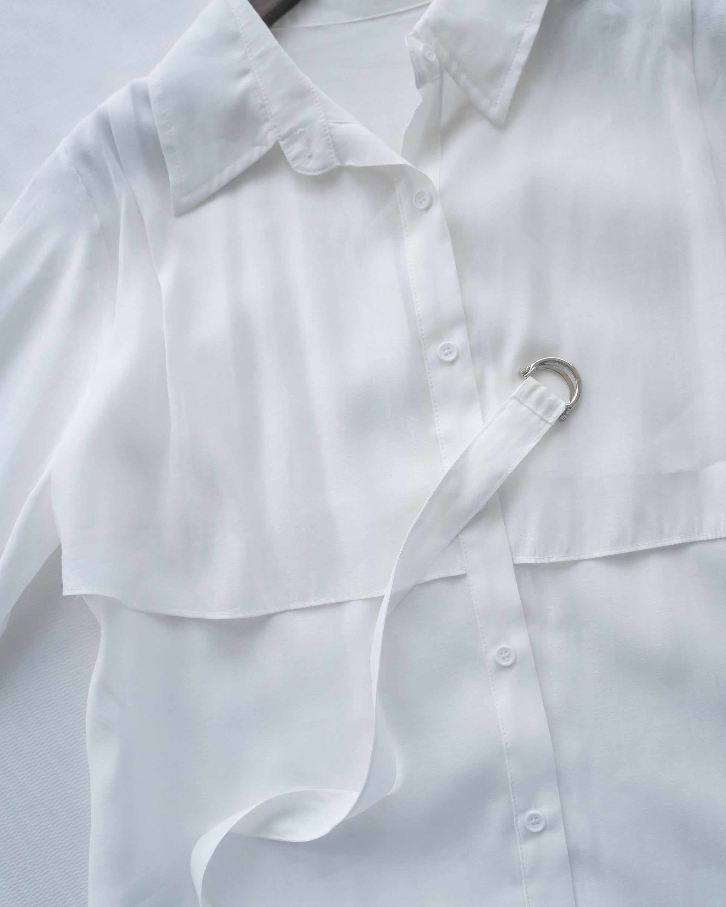 Trench Blouse 風衣感雙層修腰襯衫外套/ BU9141