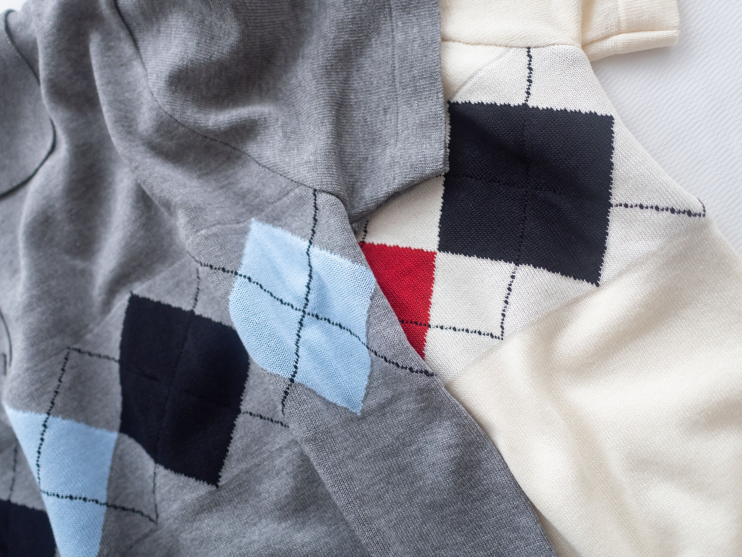 Check Knit Dress 英倫格紋翻領舒適連身裙/ DS1107