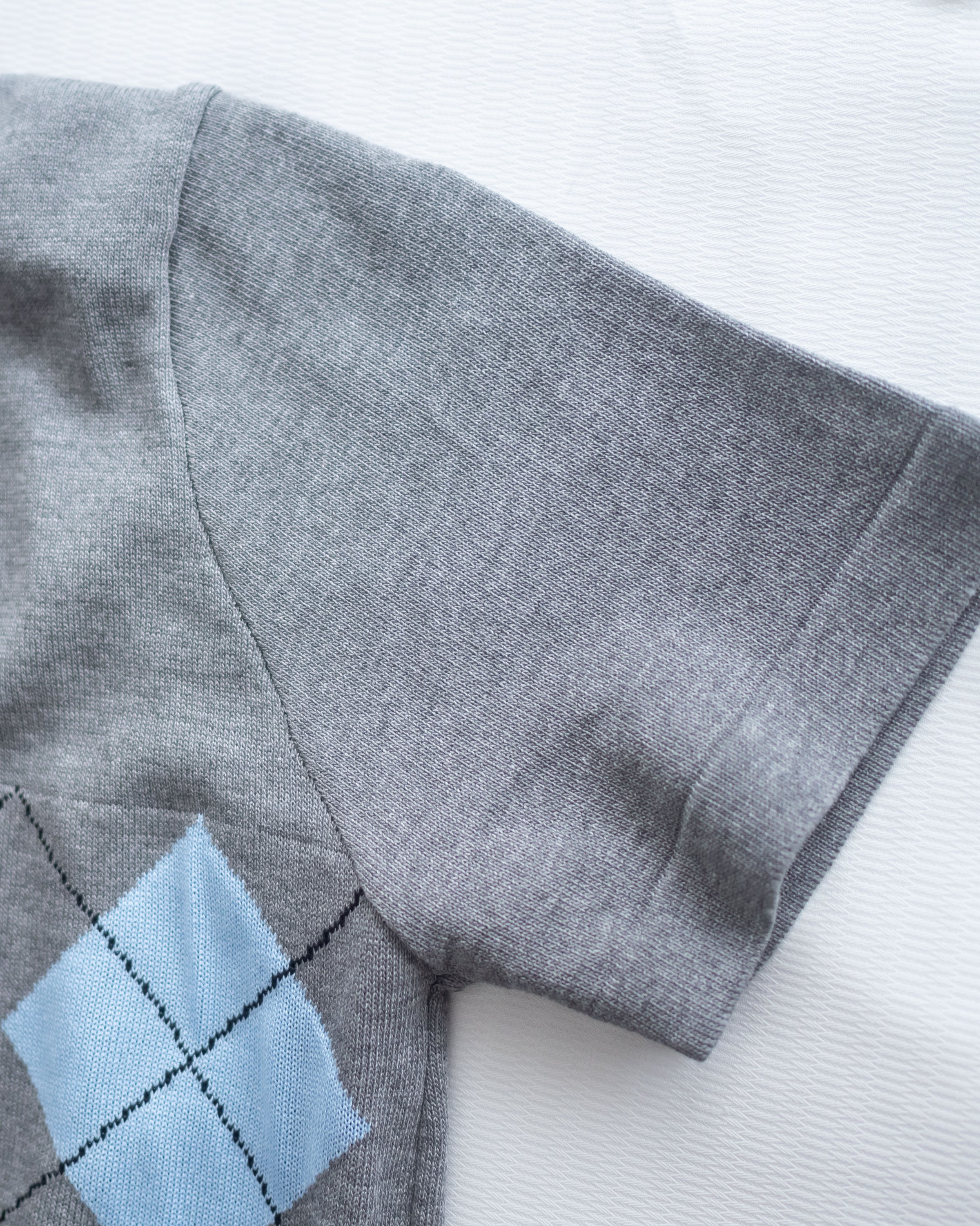 Check Knit Dress 英倫格紋翻領舒適連身裙/ DS1107