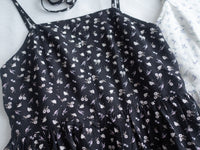 [intent label/intent製]  Waterfloral  Dress 輕盈防皺後彈性橡筋水彩印花連身裙(肩帶可調) / DSA8001
