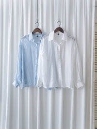 Stripe Shirt 輕薄防曬條紋恤衫/ BU9142 (pre-order lightblue)