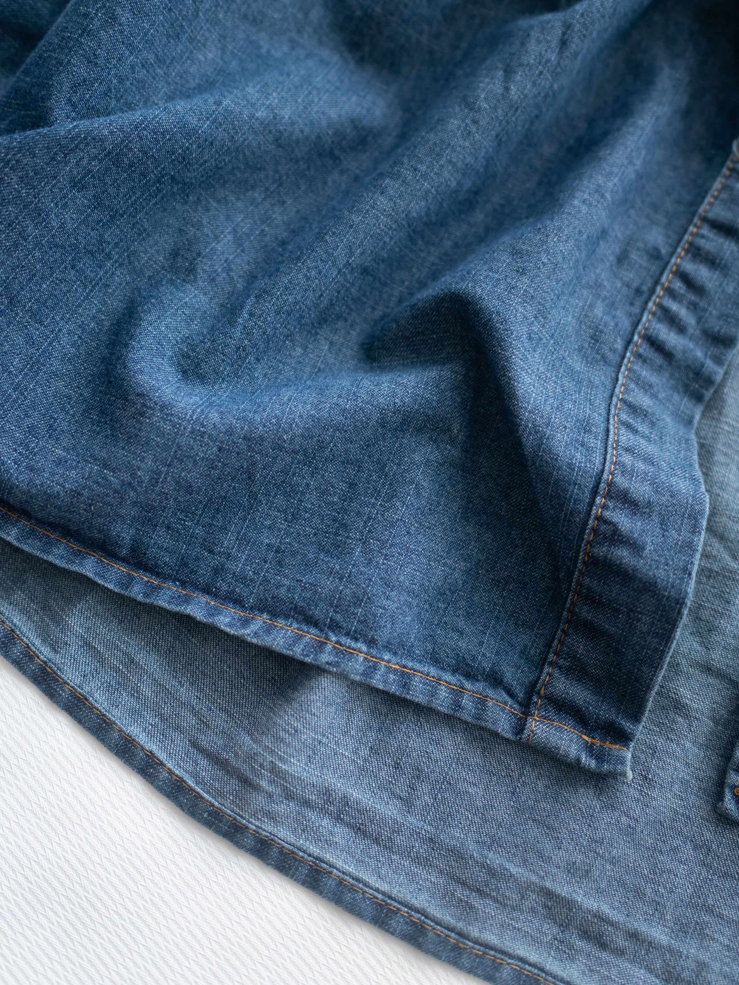 Denim Dress 牛仔層次修腰傘形連衣裙/ DS1119（pre-order 5月28截單)