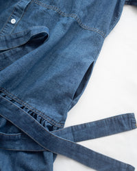 Denim Dress 牛仔層次修腰傘形連衣裙/ DS1119（pre-order 5月28截單)