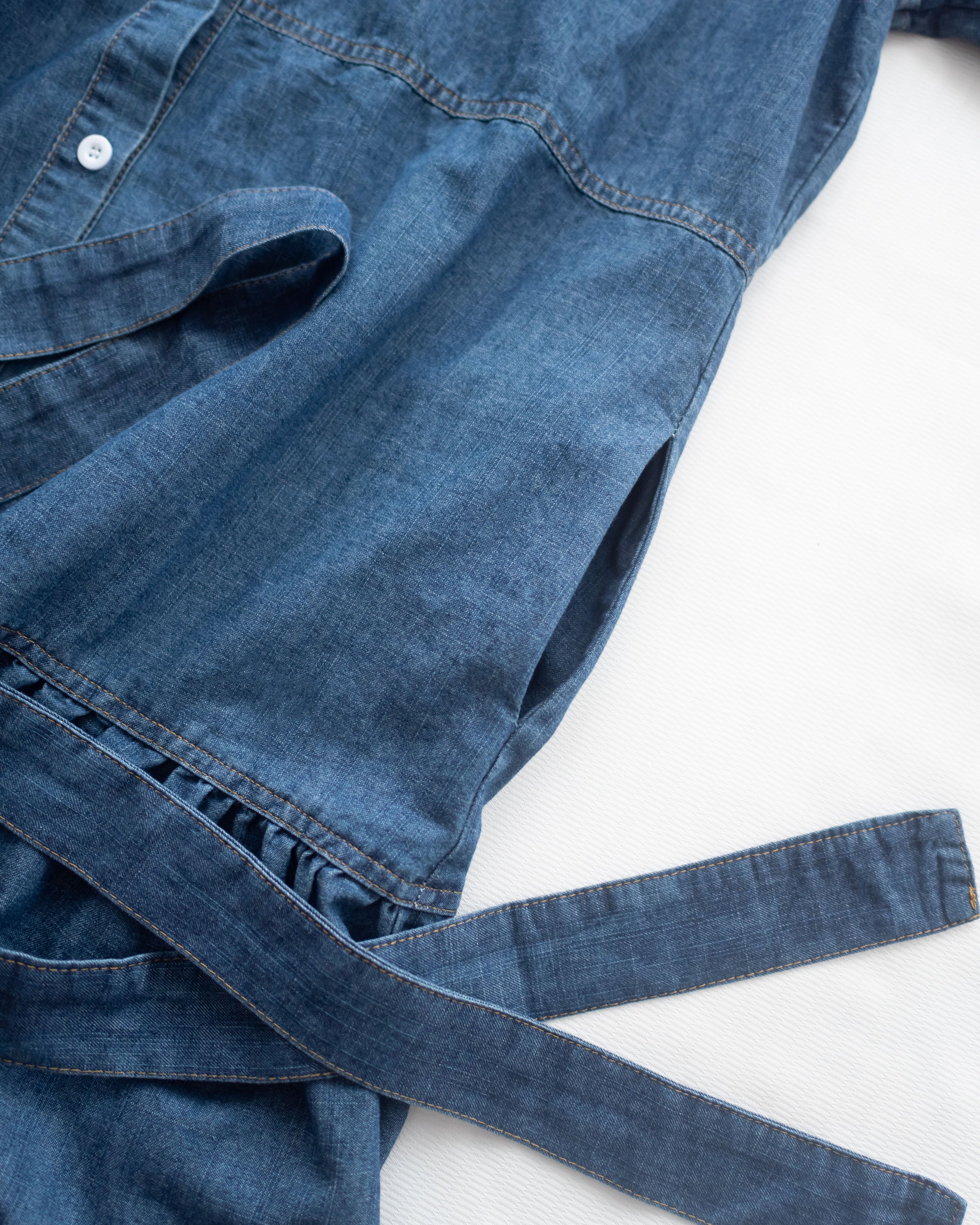Denim Dress 牛仔層次修腰傘形連衣裙/ DS1119（pre-order 5月28截單)