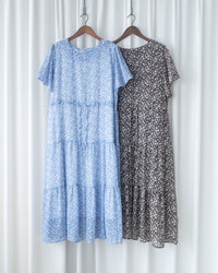 Daisy Dress 琉璃光感精緻印花修腰連衣裙/ DS1122 (Pre-order 5月28截單)