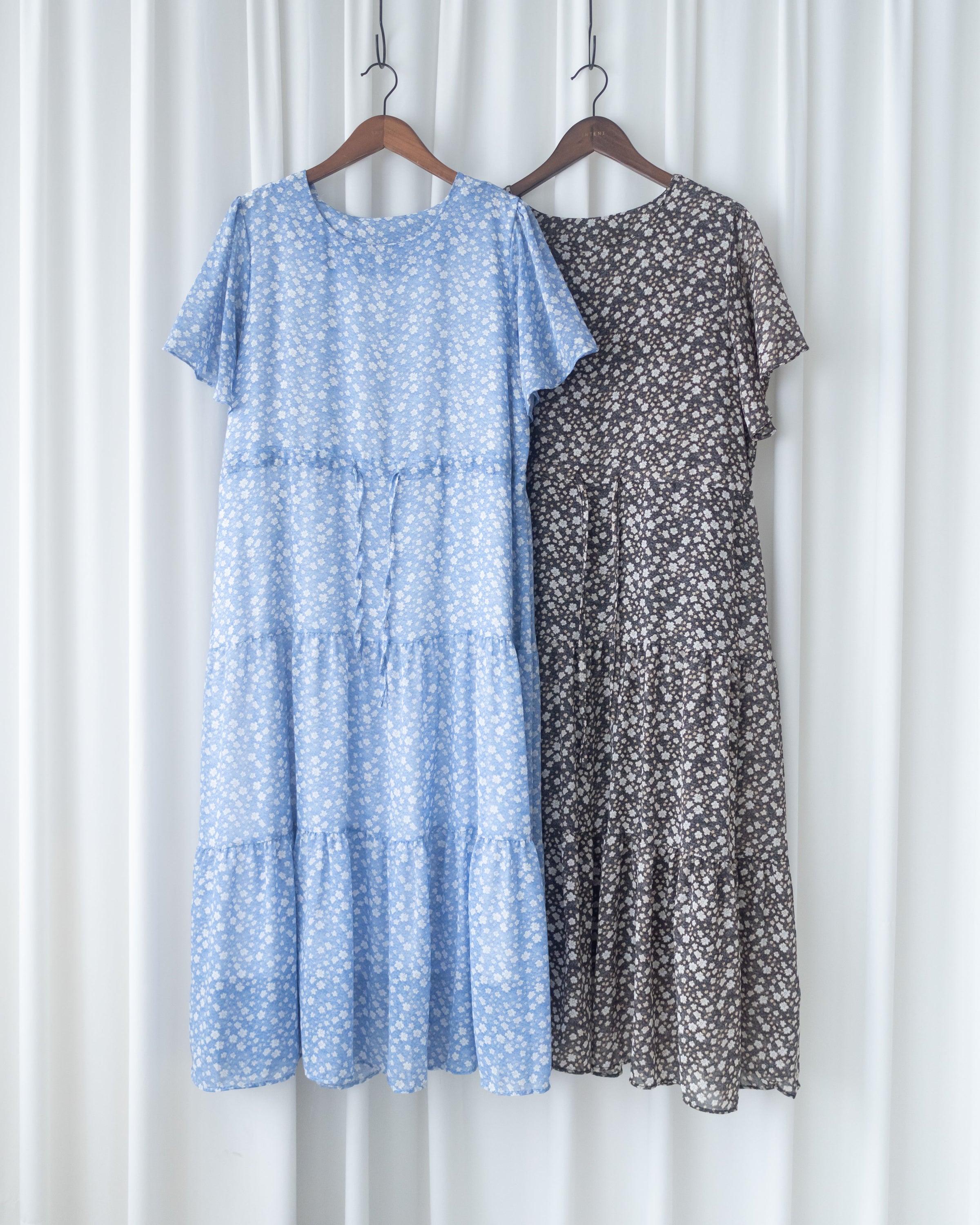 Daisy Dress 琉璃光感精緻印花修腰連衣裙/ DS1122 (Pre-order 5月28截單)