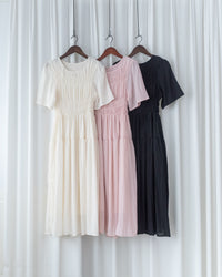 Secret Check Dress 暗格紋雪紡顯瘦修身連衣裙 / DS1127 (Pre-order 5月28截單)