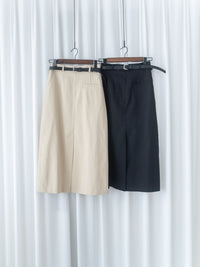 Urban Belt Skirt 俐落修身H型腰帶裝飾半裙/ SK8942