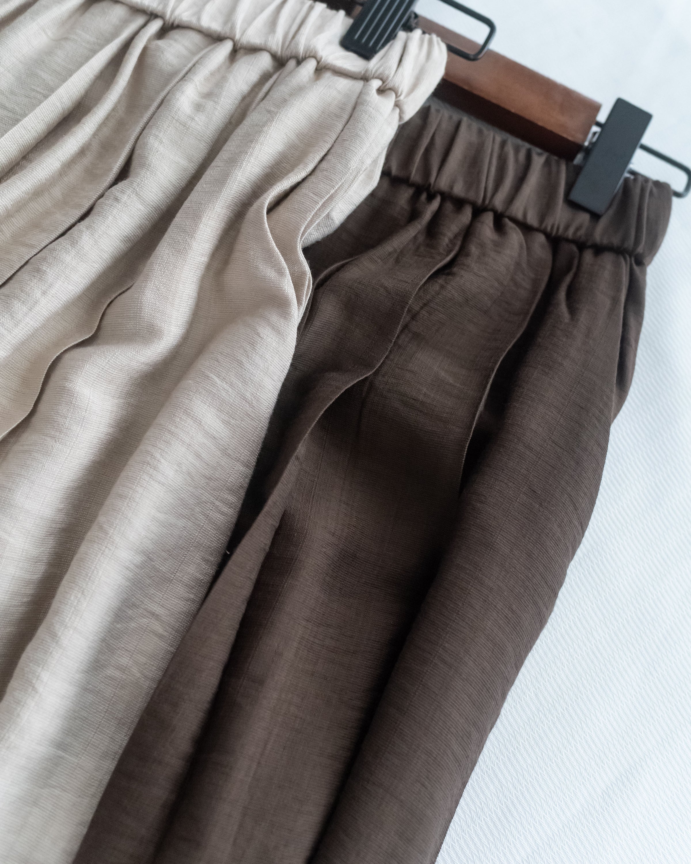 Glossy Wide Leg Pants 光澤感金飾點綴傘裙褲/ PT8479 (pre-order 5月28截單)