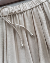 Glossy Wide Leg Pants 光澤感金飾點綴傘裙褲/ PT8479 (pre-order 5月28截單)