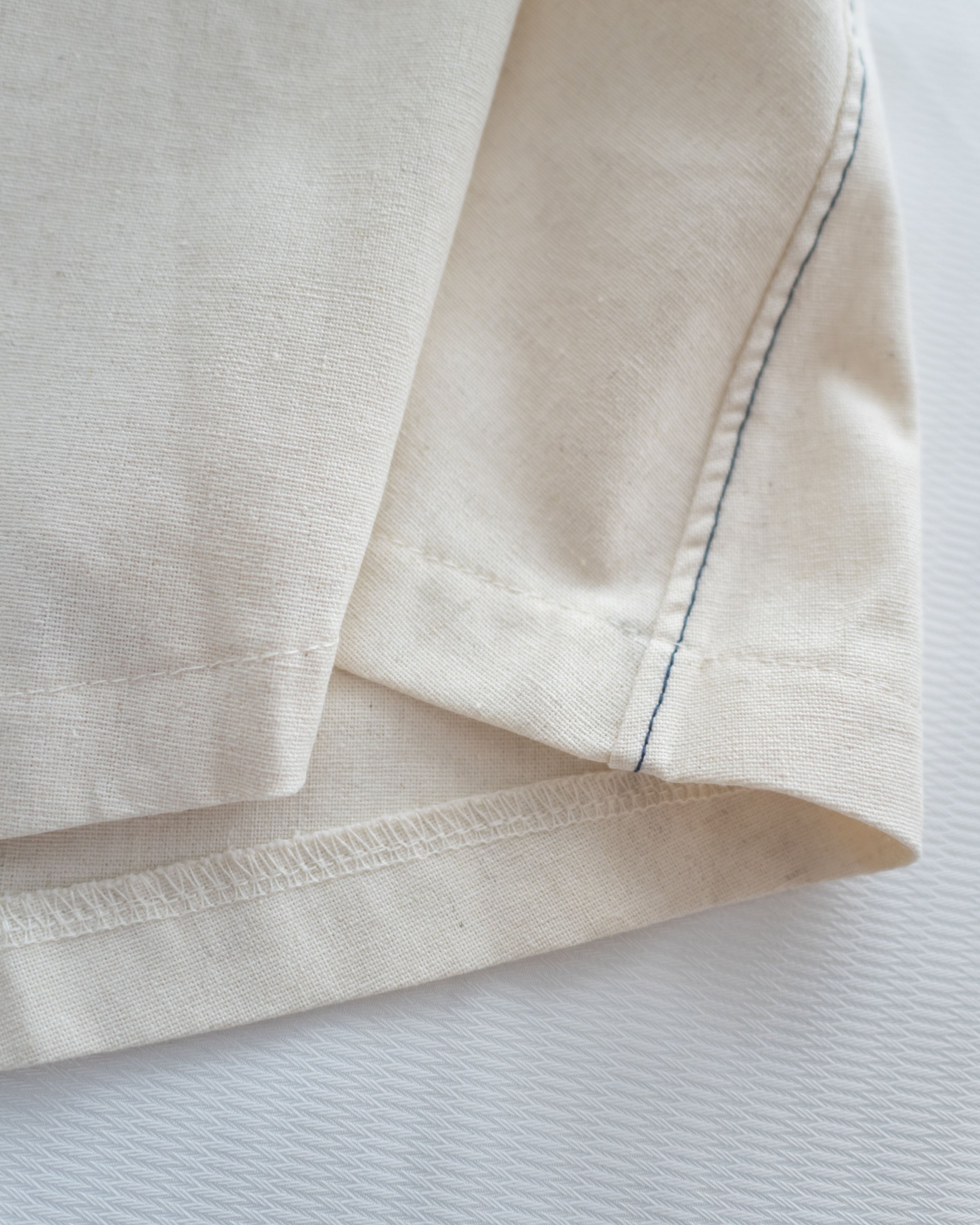 Stitch Linen Dress 明線車邊輕復古腰帶修腰連身裙/ DS1125