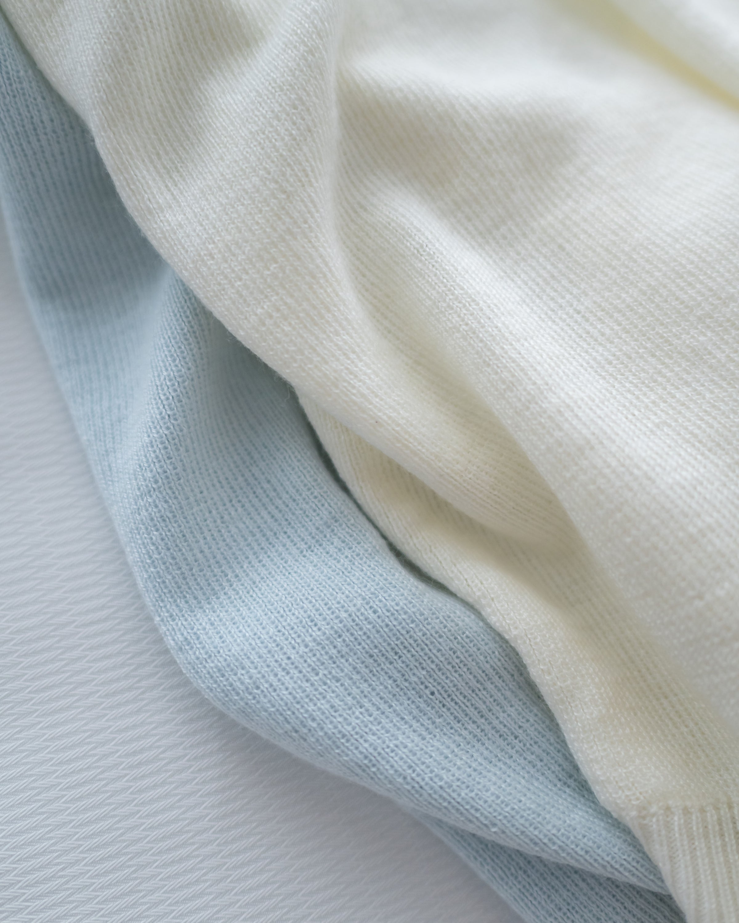 Wrap Knit Top 溫柔交疊領隨性織紋針織上衣/ TP9226 (pre-order mintblue)