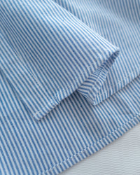 Linen Stripe Dress 法式藍白條紋翻褶袖綁帶連身裙/ DS1129 (Pre-order)