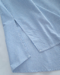 Linen Stripe Dress 法式藍白條紋翻褶袖綁帶連身裙/ DS1129 (Pre-order)