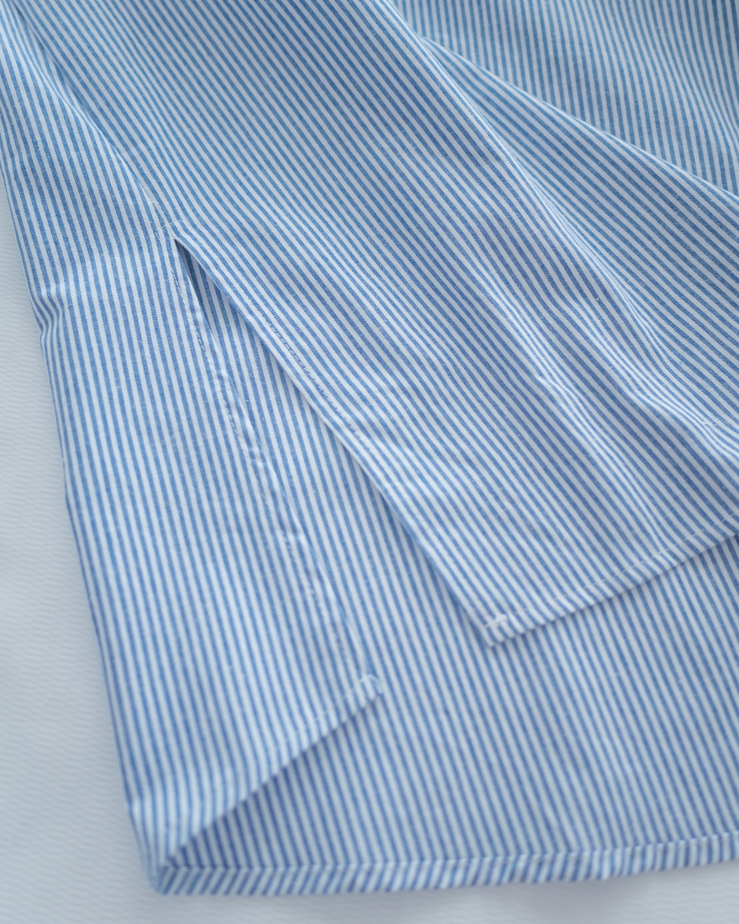 Linen Stripe Dress 法式藍白條紋翻褶袖綁帶連身裙/ DS1129 (Pre-order)